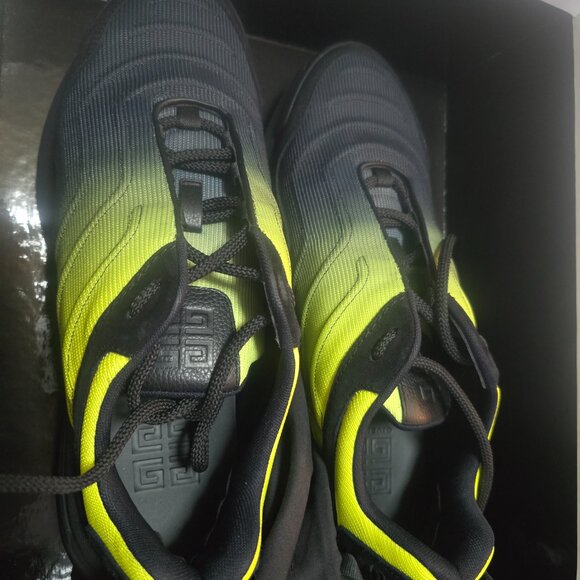 Givenchy Black and Yellow Reverse Logo Urban Street Sneakers  Givenchy sneakers black/yellow brand new 12